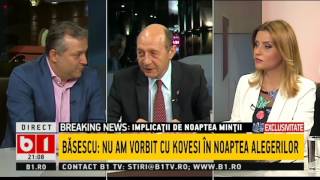 TALK B1 BASESCU SI ANDRONIC, NOAPTEA ALEGERILOR 2009: POVESTEA REALA