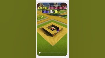 SET YOUR ENCHANTMENT TABLE LIKE THIS || WILL 😊 YOU BUILD THIS || #shorts #viral #minecraft