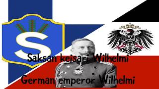 Saksan Keisari Wilhelmi, Emperador alemán Guillermo. William german emperor. Lyrics. Finn/eng