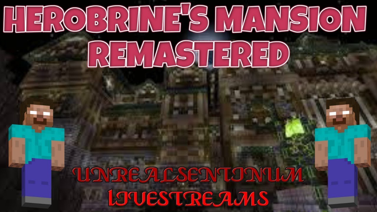 MINECRAFT HORROR MAP - Herobrine's mansion remastered PART 1 - YouTube