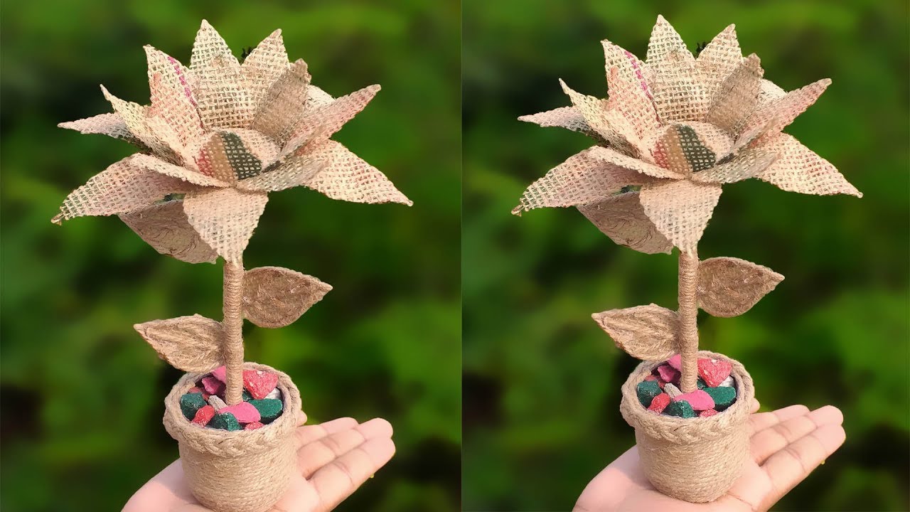 Beautiful Flower Vase Decoration Ideas With Jute Rope Home Decor 