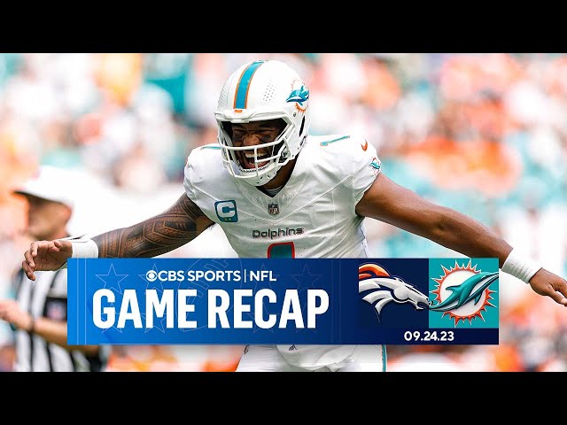 Dolphins SCORE 70 POINTS in blowout win over Broncos I Game Recap