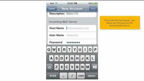 How to setup a POP email account on your iPhone/iPad