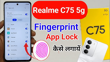 Realme c75 5g me fingerprint app lock kaise lagaye / Realme c75 5g fingerprint app lock setting
