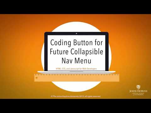Lecture 31: Coding Button for Future Collapsible Nav Menu