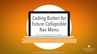 Lecture 31: Coding Button for Future Collapsible Nav Menu