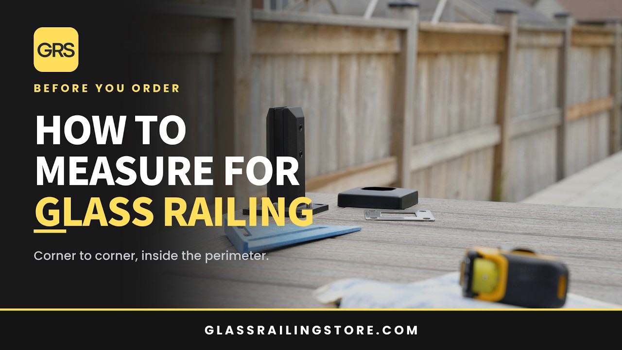How-to video: measuring a space for a glass railing before ordering it