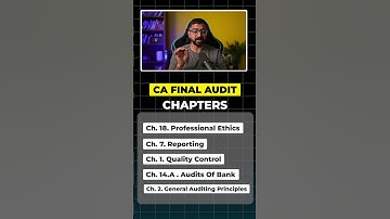 CA final audit - CHAPTER SEQUENCE! | Score top 10% | Neeraj Arora