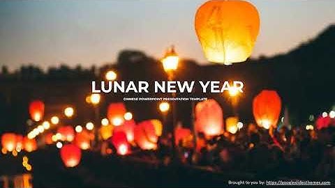 Lunar New Year Free Google Slide Theme