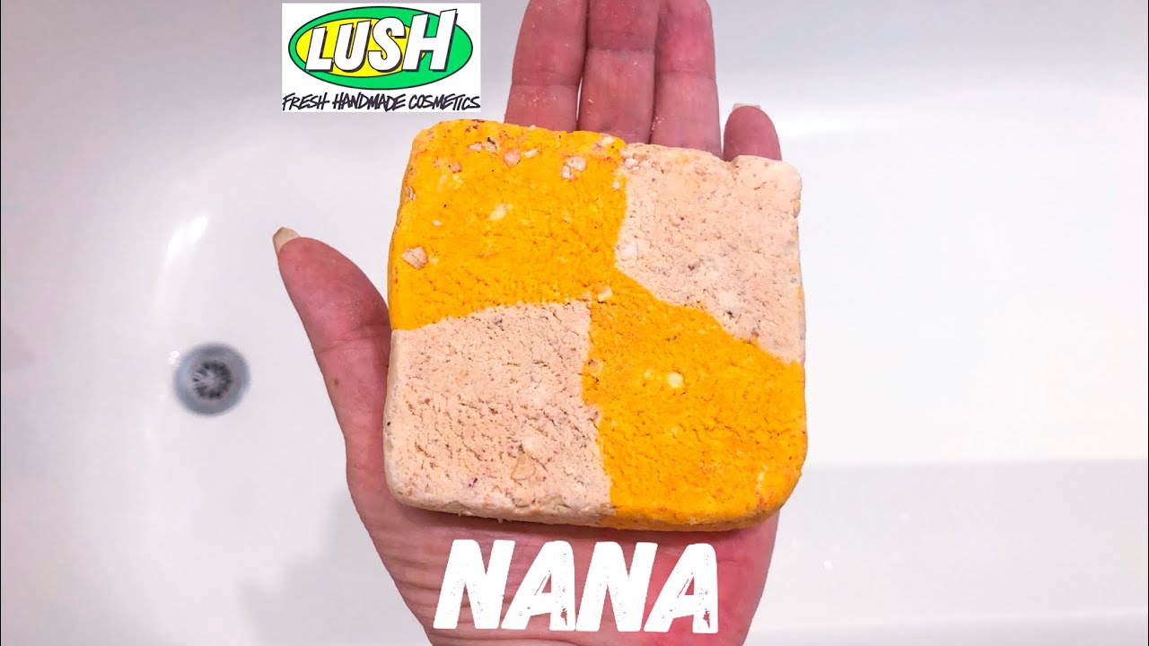 Lush Cosmetics 2020 'Nana' limited edition bubble bar Tub Demo YouTube