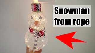 String Snowman - Christmas DIY - EASY #Shorts