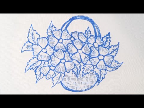 easy-hand-embroidery-flowers-design-tutorial-,-3d-hand-embroidery-design-using-basic-stitches