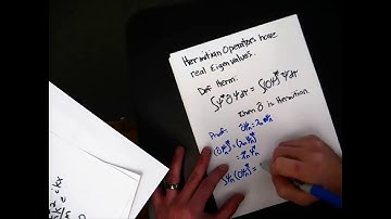 Hermitian Operators Have Real Eigenvalues