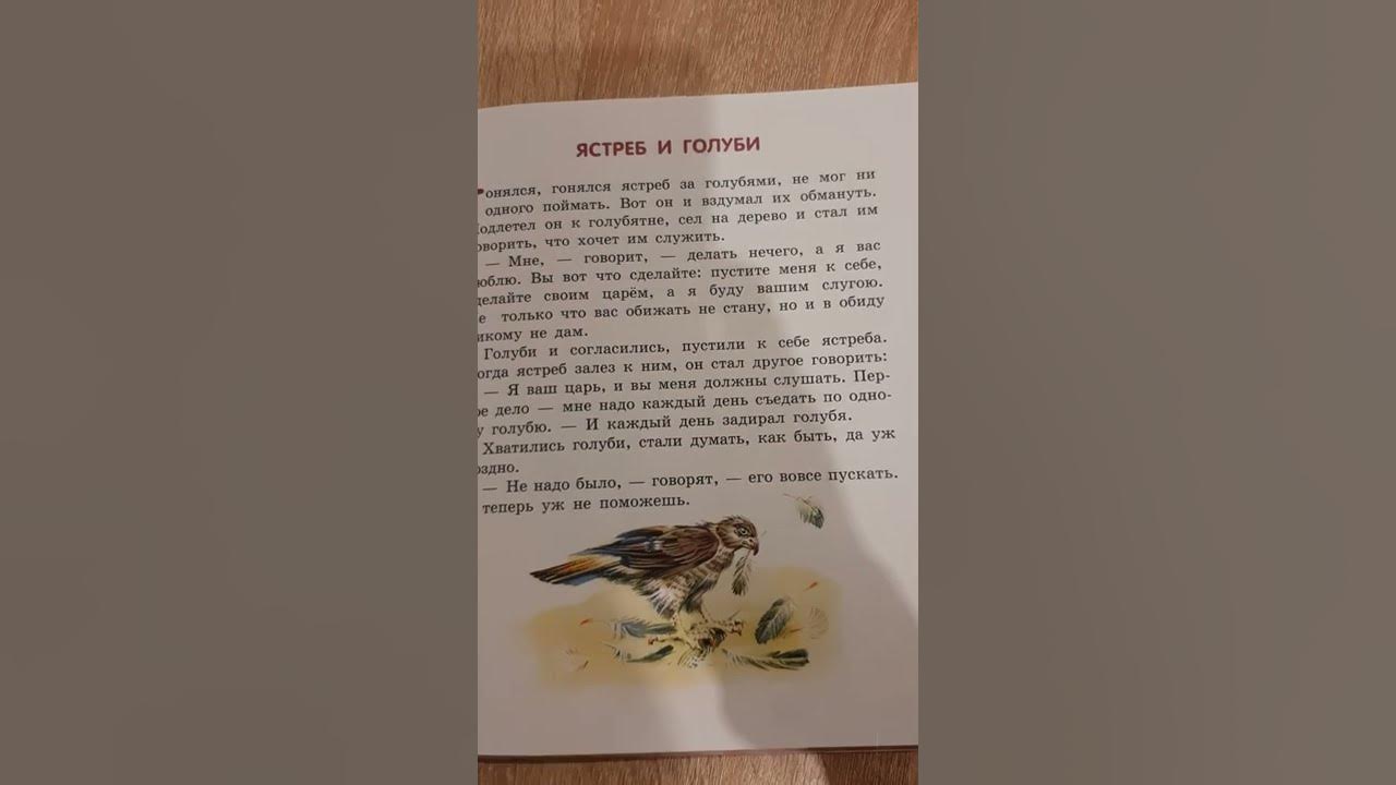 Соловей и ястреб басня