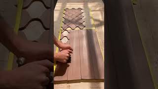 Making handmade Persian shaped tiles #tiles #handmade #ceramics #satisfying