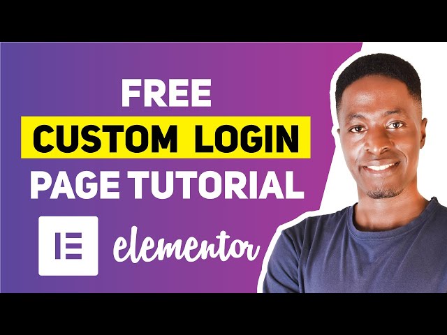 HOW CREATE A LOGIN PAGE IN ELEMENTOR FOR FREE (Easy step by step tutorial)