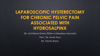 Laparoscopic Hysterectomy for Chronic Pelvic Pain Associated with Hydrosalpinx