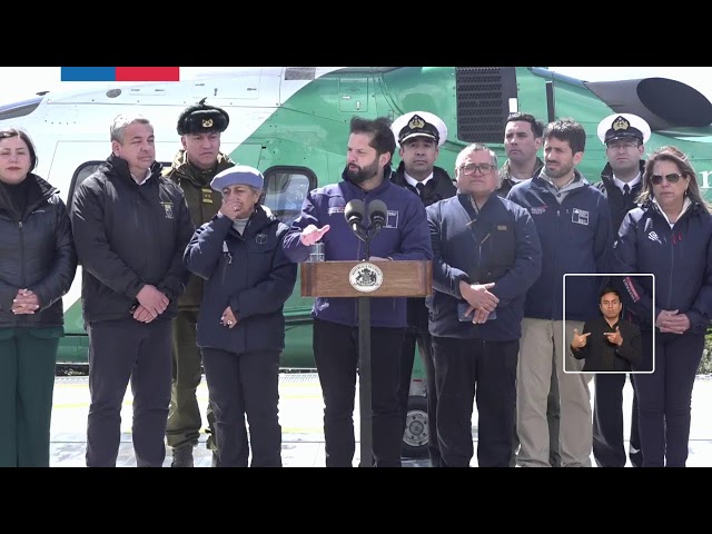 Puerto Toro: Presidente Gabriel Boric encabeza inauguración de punto de posada para helicópteros