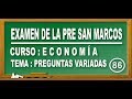 REPASO 01 DE ECONOMÍA - EXAMEN PRE SAN MARCOS DE PERÚ