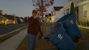 how to carry 2 trash cans at ONCE… they DONT want you to know this