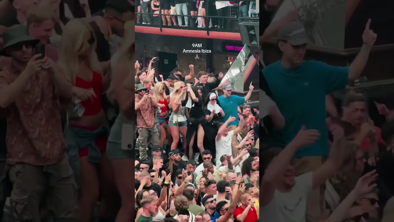 Spotted at 9am at the Amnesia Ibiza opening! 😜🚀