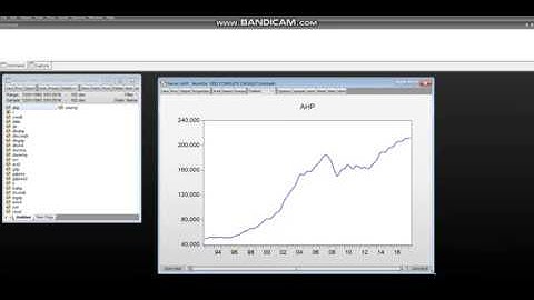 Video 1 -  Transforming data on Eviews