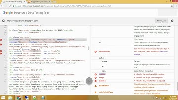 Try Fixing Structured Data Error in Blogger