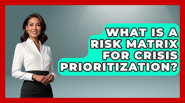 What Is A Risk Matrix For Crisis Prioritization? - Crisis Response Coach