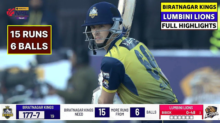 Biratnagar Kings vs Lumbini Lions Highlights | Lumbini vs Biratnagar Highlights Nepal Premier League