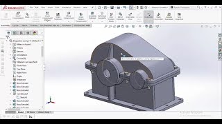 Gearbox casing design using SolidWorks