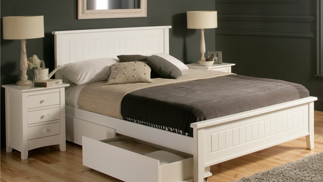 Queen Bed Frame with Storage - YouTube