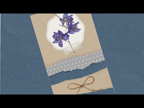 how to make: greeting card • flower • diy • tutorial