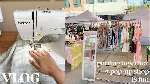 first pop-up shop of the year! // creating inventory, new designs, vlog
