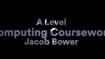 Computing Coursework (Testing Video)