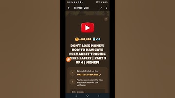 Don’t Lose Money! How to Navigate Premarket Trading Risks Safely | Part 3| Memefi Youtube Video Code