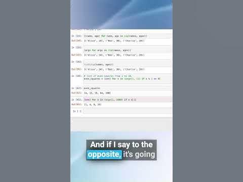 🐍 Python list comprehension example #3 ~ filtering #coding #python ...