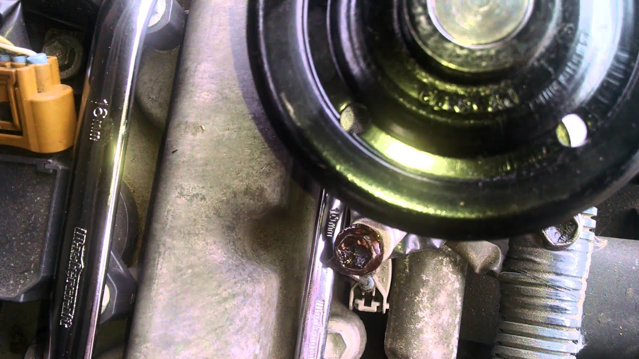 Changing a 2006 corolla water pump - YouTube