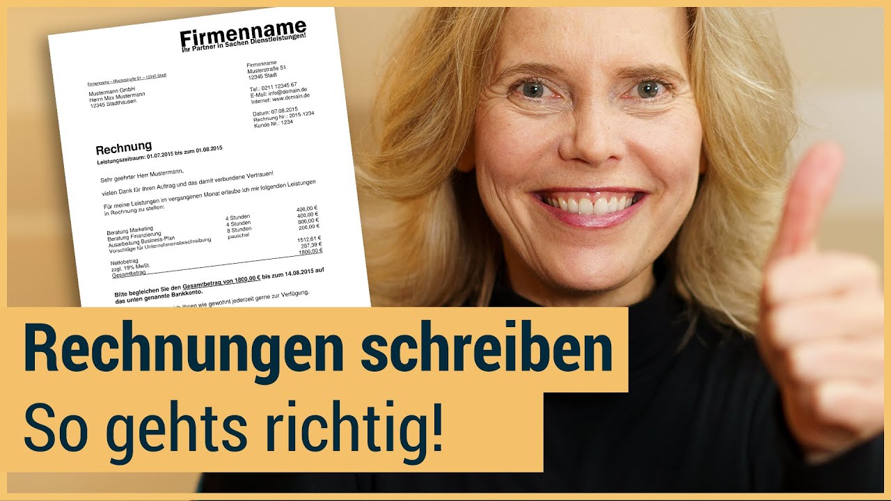 New Rechnung schreiben als Kleinunternehmer | Manuela Hartmann