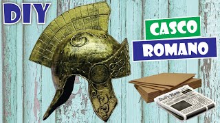 Como hacer casco romano de cartón y papel - ROMAN HELMET