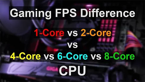 Diferencia FPS: Un Solo Núcleo vs Dual, Cuádruple, 6, 8 Núcleos