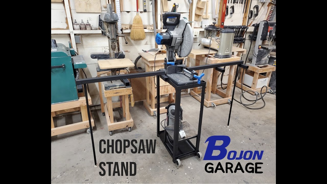 Chop saw stand, mobile cutoff saw station, evolution metal saw base