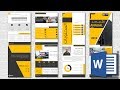 تصميم تقرير احترافي بالورد Design Report By Word