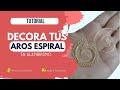 TUTORIAL: ARETES PASO A PASO BISUTERIA / ALAMBRISMO /Espiral en Alambrismo Decorado / BISUTERIA FINA