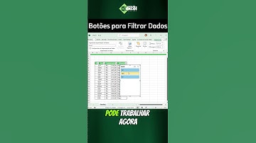 EXISTE BOTÃO PARA FILTRAR TABELA NO EXCEL? #EXCEL #TABELAS #CURSODEEXCELONLINE