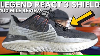 nike legend react 3 shield black