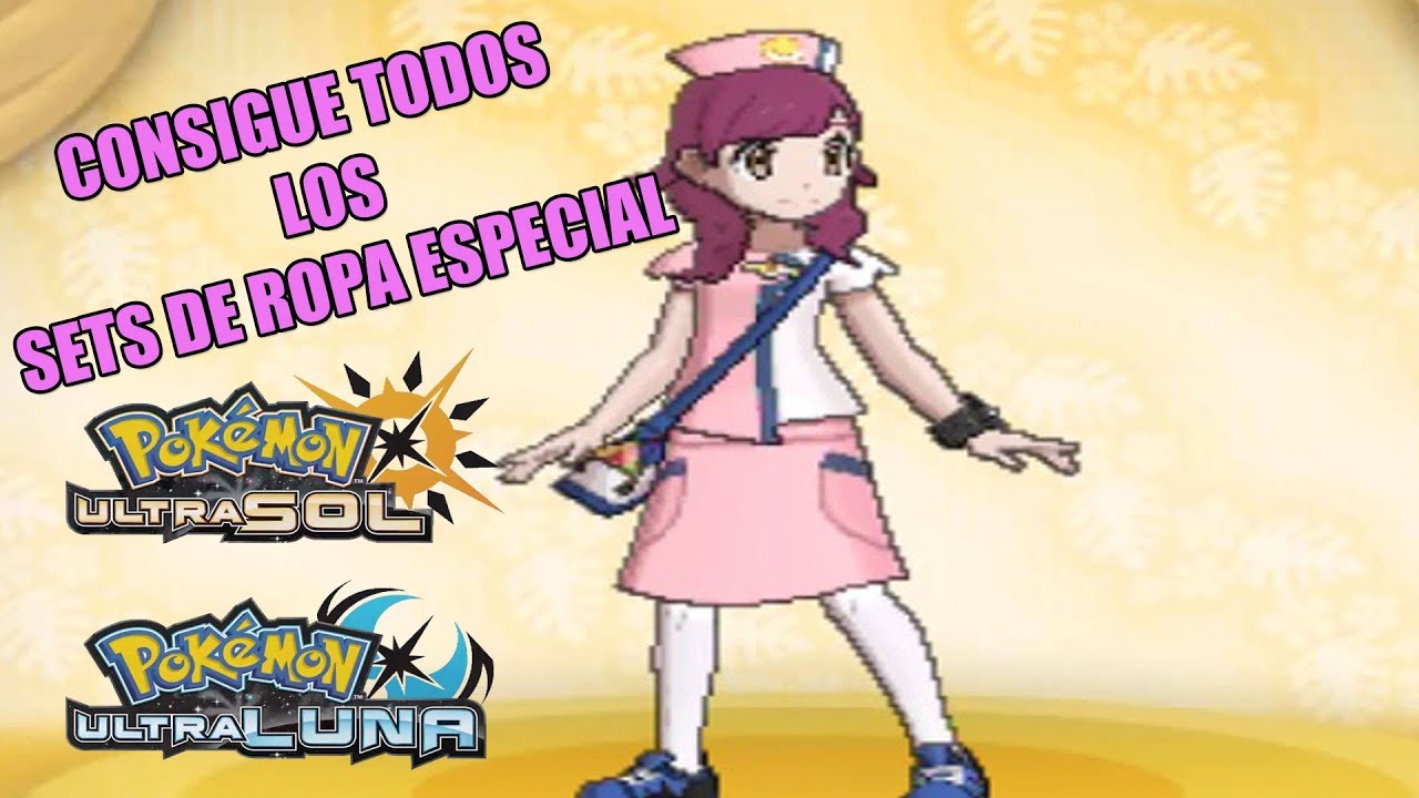 Consigue todos los Sets de ropa especial en Pokemon Ultra SOL y LUNA -  YouTube