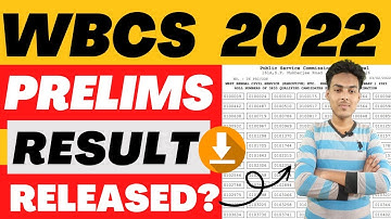 wbcs result 2022 | wbcs prelims result | wbcs result update