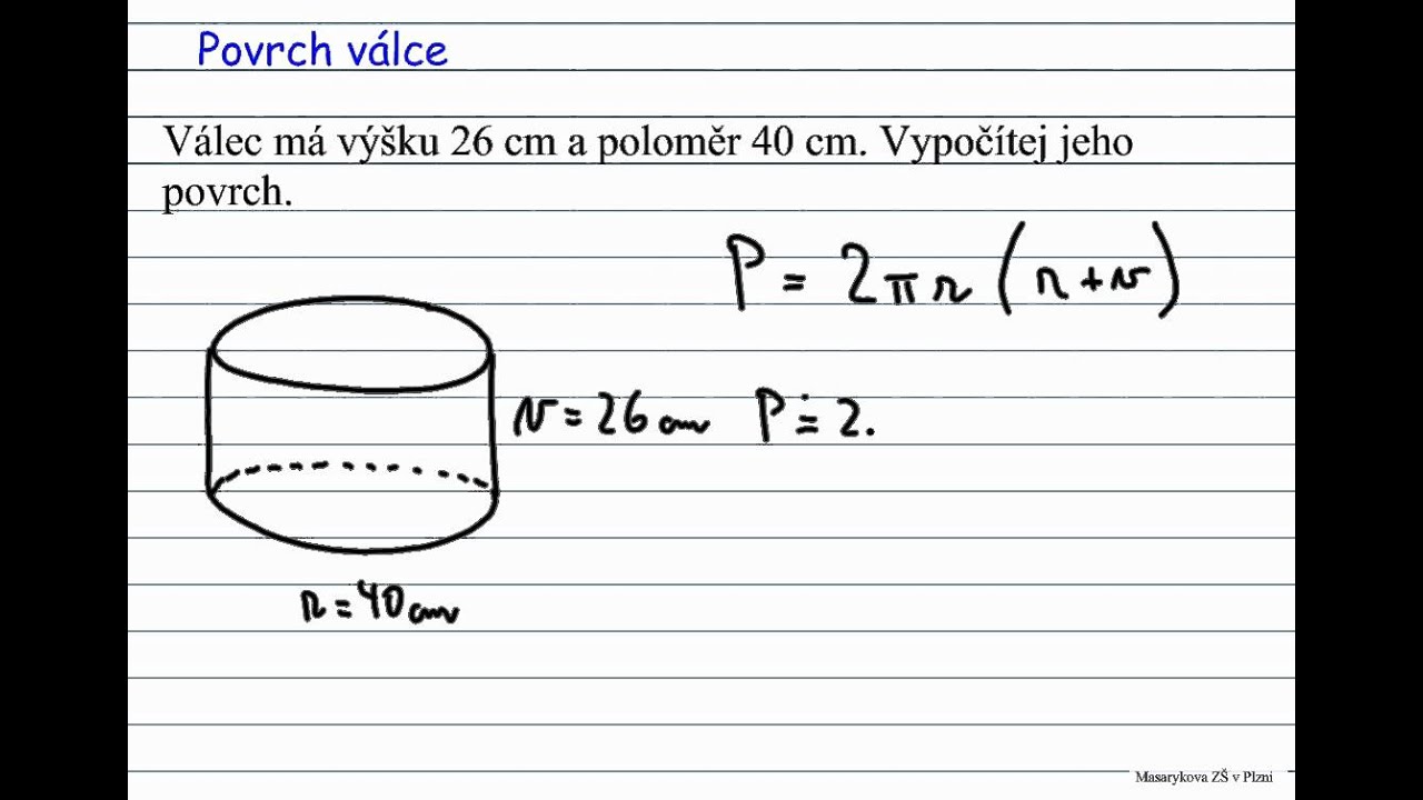 Jak se počítá průměr válce?