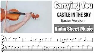 Free Sheet || Carrying You - Castle In The Sky || Violin Sheet Music