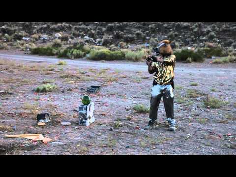 Singled-Handed .50AE Compensated Desert Eagle w/ a Horshead Mask vs. a Watermelon